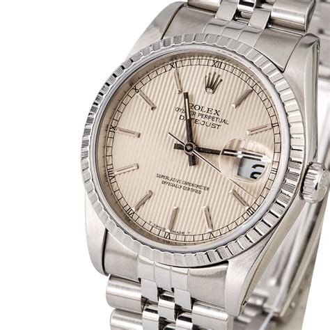 rolex datejust 16220 tapestry|rolex 16220 review.